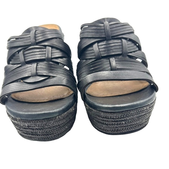 Ugg Black Melinda Platform Wedge Sandals Woman’s Size 9 - Picture 3 of 12